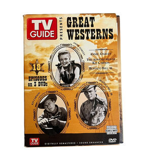 Box Set of 3 Great TV Westerns DVD Annie Oakley Kit Carson Buffalo Bill Dad Gift